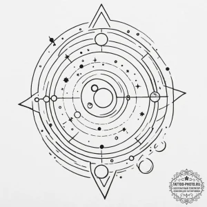 р“сђсѓрїрїр° 13: celestial & cosmic elements... - эскиз тату (№1754659270_0, 08.08.2025 13:21) — tattoo-photo.ru