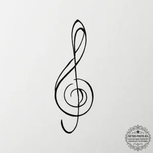 Tattoo design a small, subtle musical note. l... - эскиз тату (№1754660462_0, 08.08.2025 13:41) — tattoo-photo.ru