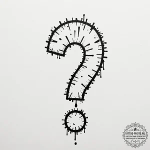 Tattoo sketch a pixelated «!» exclamation mar… — эскиз тату (№1754662235_0, 08.08.2025 14:10) — tattoo-photo.ru