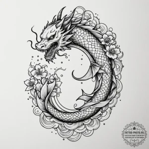Tattoo sketch a subtle hint of the zodiac ele… — эскиз тату (№1754662438_0, 08.08.2025 14:13) — tattoo-photo.ru