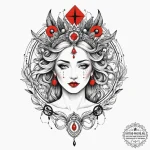 Fortune (goddess/symbol), tattoo flash sheet… — эскиз тату (№1754663823_0, 08.08.2025 14:37) — tattoo-photo.ru