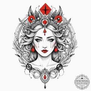 Fortune (goddess/symbol), tattoo flash sheet… — эскиз тату (№1754663823_0, 08.08.2025 14:37) — tattoo-photo.ru