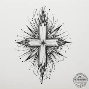 Tattoo design an abstract representation of "... - эскиз тату (№1754666394_0, 08.08.2025 15:19) — tattoo-photo.ru