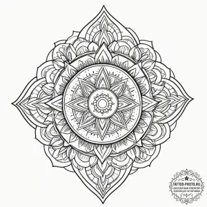 Crown, ink illustration for tattoo, fine line... - эскиз тату (№1754668988_0, 08.08.2025 16:03) — tattoo-photo.ru