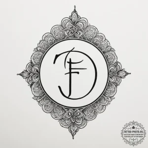 Tattoo design a stylized 'f' for 'respects' b... - эскиз тату (№1754674935_0, 08.08.2025 17:42) — tattoo-photo.ru