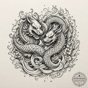 Tattoo sketch a royal banner with a family mo... - эскиз тату (№1754675928_0, 08.08.2025 17:58) — tattoo-photo.ru