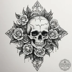 A rorschach inkblot test, tattoo sketch desig... - эскиз тату (№1754680769_0, 08.08.2025 19:19) — tattoo-photo.ru