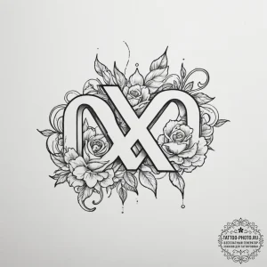 Tattoo sketch a single word split in half, on... - эскиз тату (№1754682767_0, 08.08.2025 19:52) — tattoo-photo.ru