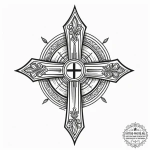 Happiness (symbol), ink illustration for tatt... - эскиз тату (№1754683572_0, 08.08.2025 20:06) — tattoo-photo.ru