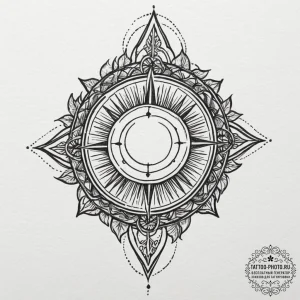 A geometric tattoo design that merges the kol... - эскиз тату (№1754684391_0, 08.08.2025 20:19) — tattoo-photo.ru