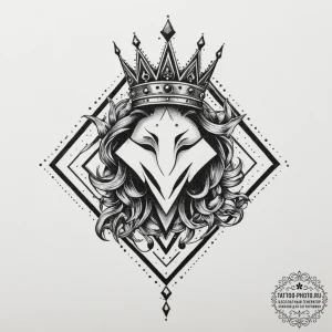 Tattoo design a stylized "player" symbol with... - эскиз тату (№1754685611_0, 08.08.2025 20:40) — tattoo-photo.ru