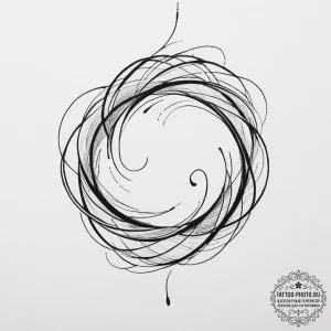 Tattoo sketch an abstract representation of w... - эскиз тату (№1754691241_0, 08.08.2025 22:14) — tattoo-photo.ru