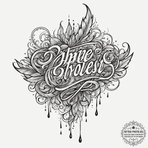 A hand writing with a quill that drips blood,... - эскиз тату (№1754692447_0, 08.08.2025 22:34) — tattoo-photo.ru