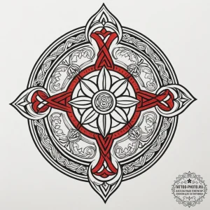 Tattoo design a zodiac symbol formed by inter... - эскиз тату (№1754695215_0, 08.08.2025 23:20) — tattoo-photo.ru