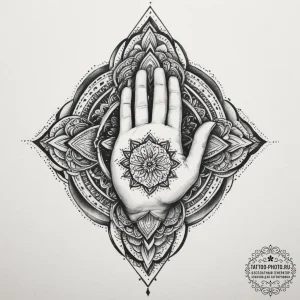 Tattoo sketch a hand holding a glowing "save... - эскиз тату (№1754698554_0, 09.08.2025 00:15) — tattoo-photo.ru