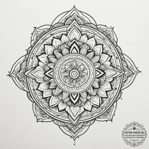 A dotwork landscape, concept art for tattoo,... - эскиз тату (№1754699340_0, 09.08.2025 00:29) — tattoo-photo.ru