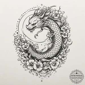 Moon, tattoo flash sheet design, dotwork shad... - эскиз тату (№1754701514_0, 09.08.2025 01:05) — tattoo-photo.ru