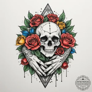 Tattoo sketch a magical healing spell effect... - эскиз тату (№1754705268_0, 09.08.2025 02:07) — tattoo-photo.ru