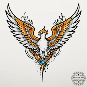 Hermes' wings, artistic tattoo sketch, new sc... - эскиз тату (№1754707442_0, 09.08.2025 02:44) — tattoo-photo.ru