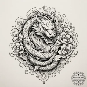 Tattoo design a realistic depiction of an anc... - эскиз тату (№1754707840_0, 09.08.2025 02:50) — tattoo-photo.ru