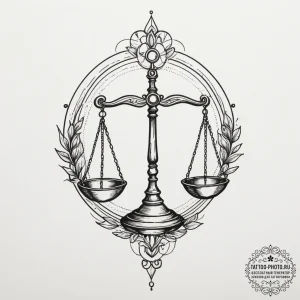 Tattoo sketch libra's scales turning into a f... - эскиз тату (№1754708234_0, 09.08.2025 02:57) — tattoo-photo.ru