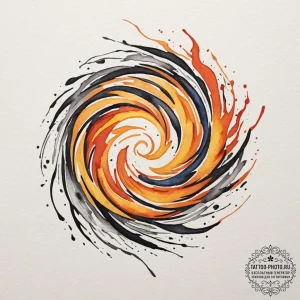 Tattoo sketch an abstract interpretation of "... - эскиз тату (№1754710404_0, 09.08.2025 03:33) — tattoo-photo.ru