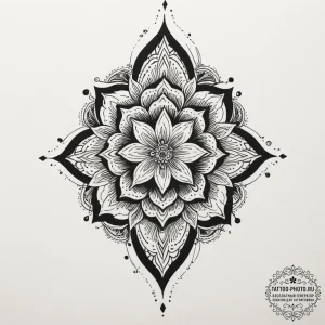 Tattoo design a gentle blend of cool tones, f... - эскиз тату (№1754711393_0, 09.08.2025 03:49) — tattoo-photo.ru