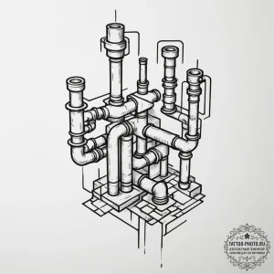 Tattoo design a classic platformer level layo... - эскиз тату (№1754715930_0, 09.08.2025 05:05) — tattoo-photo.ru