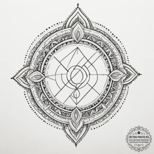 72. tattoo design: a "raduga" rune appearing... - эскиз тату (№1754717111_0, 09.08.2025 05:25) — tattoo-photo.ru