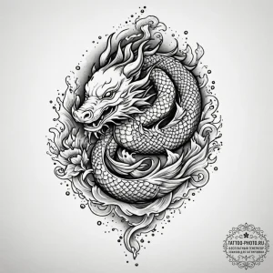 Boar, tattoo drawing outline, dotwork shading... - эскиз тату (№1754721837_0, 09.08.2025 06:43) — tattoo-photo.ru