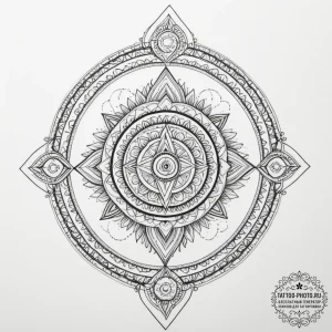 Tattoo design the glyph for capricorn (10th h... - эскиз тату (№1754724990_0, 09.08.2025 07:36) — tattoo-photo.ru