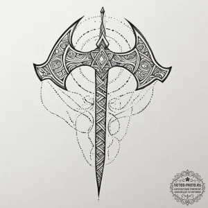 Tattoo sketch: geometric representation of pe... - эскиз тату (№1754727940_0, 09.08.2025 08:25) — tattoo-photo.ru