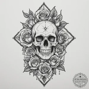 Tattoo sketch a personalized tarot card with... - эскиз тату (№1754728925_0, 09.08.2025 08:42) — tattoo-photo.ru