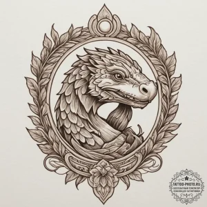 Kappa, tattoo drawing outline, sepia tone ske... - эскиз тату (№1754730107_0, 09.08.2025 09:01) — tattoo-photo.ru