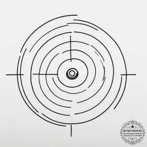 Target - эскиз тату (№1754730893_0, 09.08.2025 09:14) — tattoo-photo.ru