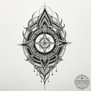 Tattoo design an abstract representation of c... - эскиз тату (№1754742592_0, 09.08.2025 12:29) — tattoo-photo.ru
