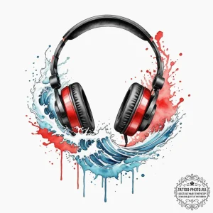 Tattoo sketch a "game sound" wave pattern ema... - эскиз тату (№1754745579_0, 09.08.2025 13:19) — tattoo-photo.ru