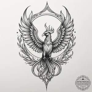 Tattoo design a minimalist "respawn" symbol w... - эскиз тату (№1754748915_0, 09.08.2025 14:15) — tattoo-photo.ru