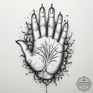 Tattoo design a detailed depiction of callous... - эскиз тату (№1754750488_0, 09.08.2025 14:41) — tattoo-photo.ru