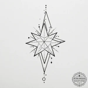 Tattoo sketch a minimalist constellation of a... - эскиз тату (№1754752054_0, 09.08.2025 15:07) — tattoo-photo.ru