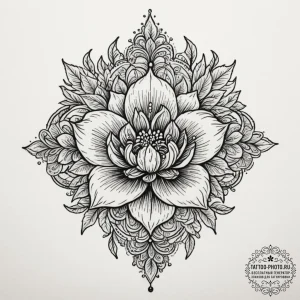 Tattoo design a delicate, intricate embroider... - эскиз тату (№1754753844_0, 09.08.2025 15:37) — tattoo-photo.ru