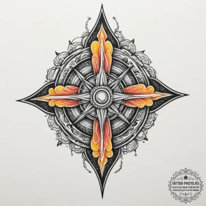 Tattoo sketch an abstract representation of i... - эскиз тату (№1754757634_0, 09.08.2025 16:40) — tattoo-photo.ru