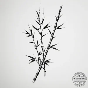 Bamboo - эскиз тату (№1754758228_0, 09.08.2025 16:50) — tattoo-photo.ru