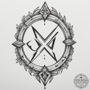 52. tattoo sketch: a raw, hand-poked style ru... - эскиз тату (№1754761667_0, 09.08.2025 17:47) — tattoo-photo.ru