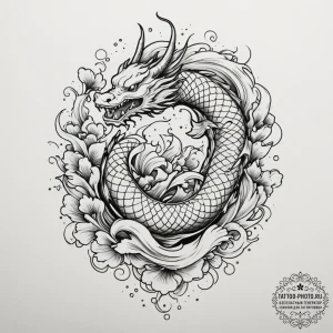 Tattoo design an abstract representation of d... - эскиз тату (№1754764486_0, 09.08.2025 18:34) — tattoo-photo.ru