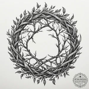 Tattoo sketch: a kolovrat made of interwoven... - эскиз тату (№1754766677_0, 09.08.2025 19:11) — tattoo-photo.ru