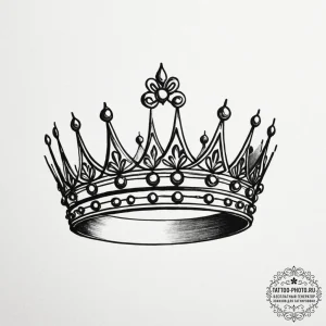 Tattoo sketch a small, minimalist crown or ti... - эскиз тату (№1754780552_0, 09.08.2025 23:02) — tattoo-photo.ru