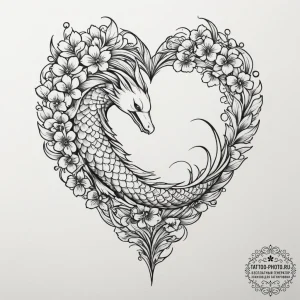 Tattoo design: a stylized geometric pattern o... - эскиз тату (№1754781158_0, 09.08.2025 23:12) — tattoo-photo.ru