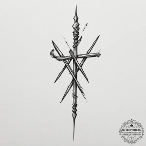 129. tattoo design: a minimalist "rod" rune,... - эскиз тату (№1754790476_0, 10.08.2025 01:47) — tattoo-photo.ru