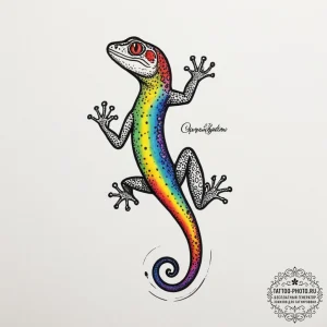 A close-up of a gecko's foot on a glass surfa... - эскиз тату (№1754791882_0, 10.08.2025 02:11) — tattoo-photo.ru
